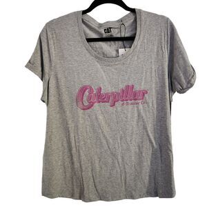 Caterpillar Lily Jersey Graphic Short Sleeve Scoop Neck T-Shirt Size 2XL